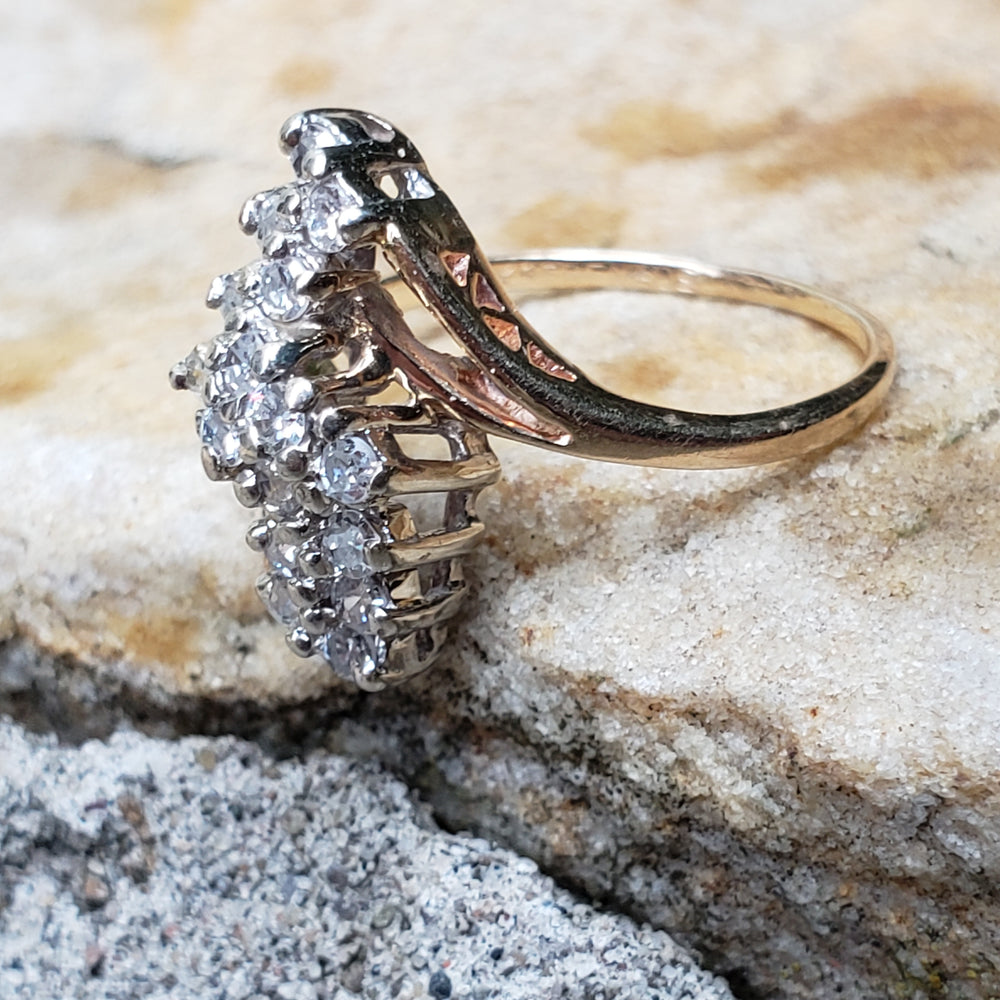 Diamond Anniversary Ring / Diamond Statement Ring / Diamond Pinky Ring