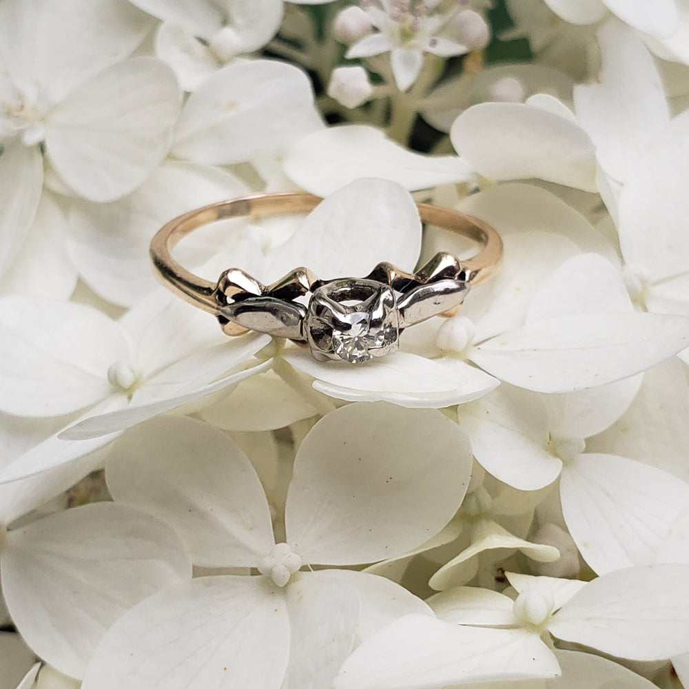 Vintage Engagement Ring / Promise Ring / Art Deco Diamond Engagement Ring