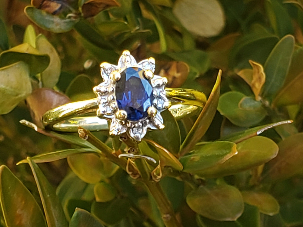 Blue Sapphire Engagement Kate Diana Ring Princess Diana Sapphire