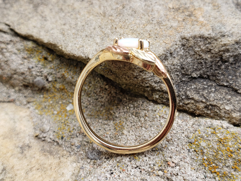 Black Hills Gold Opal Ring / October Birthstone Ring / Natural Opal Ring