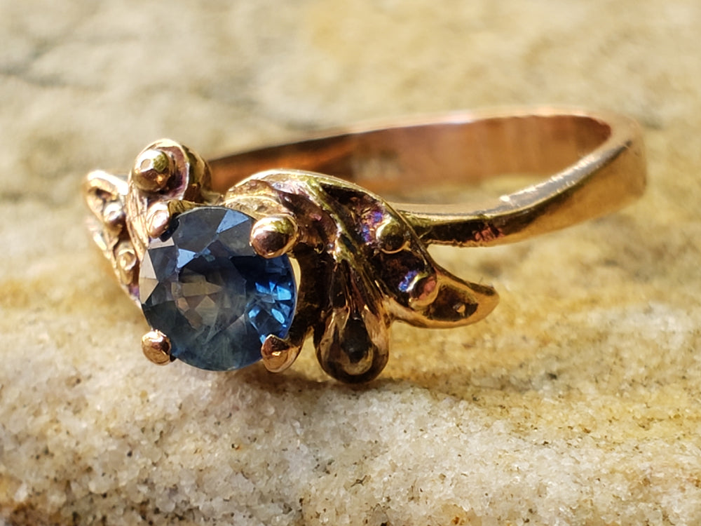 Natural Sapphire Ring / September Birthstone Ring / Blue Sapphire Birthstone Ring