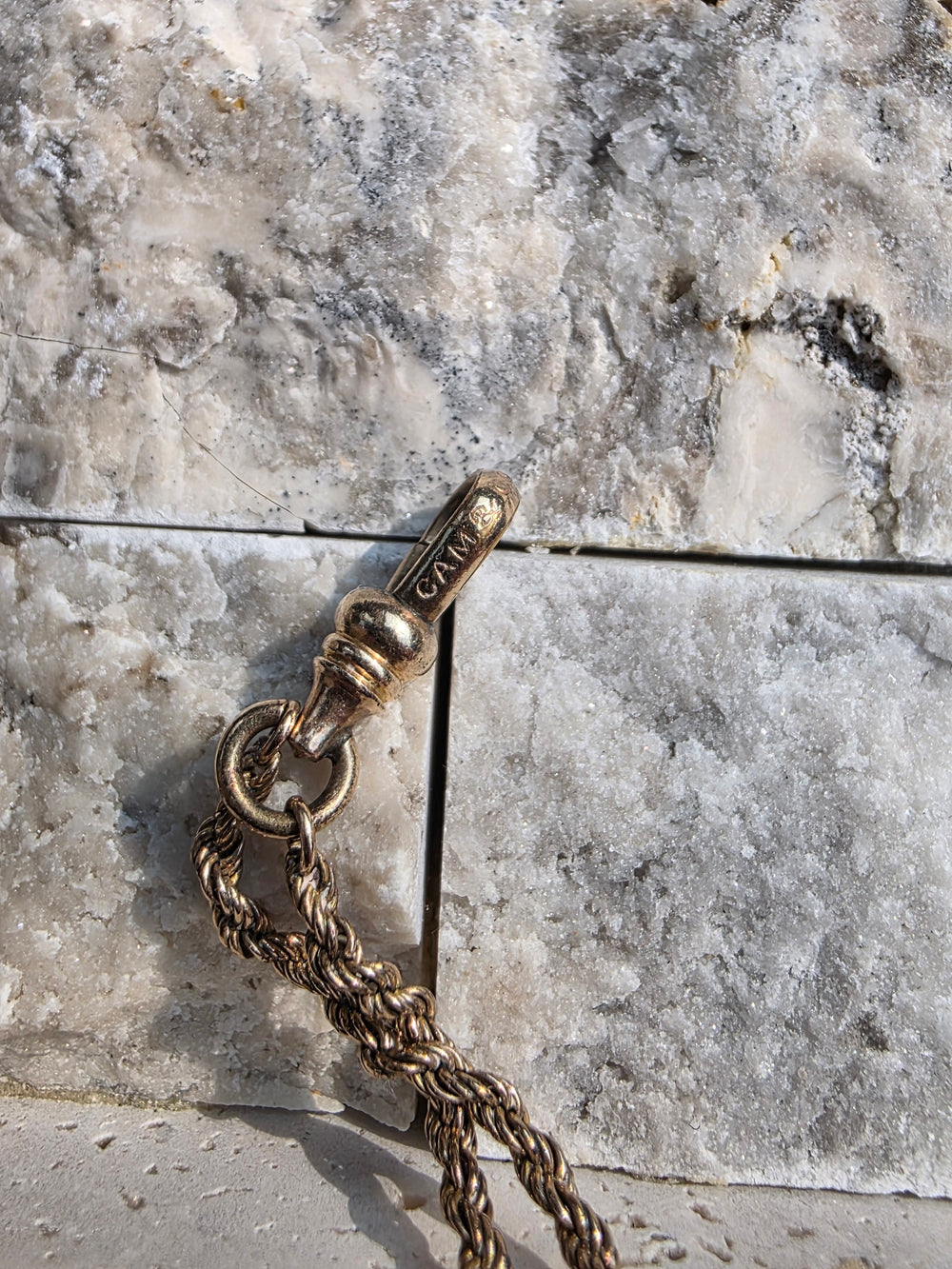 Edwardian Muff Chain / Gold Filled Muff Chain with Dog Clip / 49 Inch Long Antique Muff Chain / Opal and Seed Pearl Watch Chain