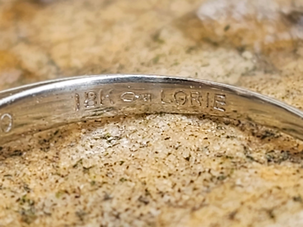 Vintage Engagement Ring / Past Present Future Engagement / Mid Century Engagement Ring