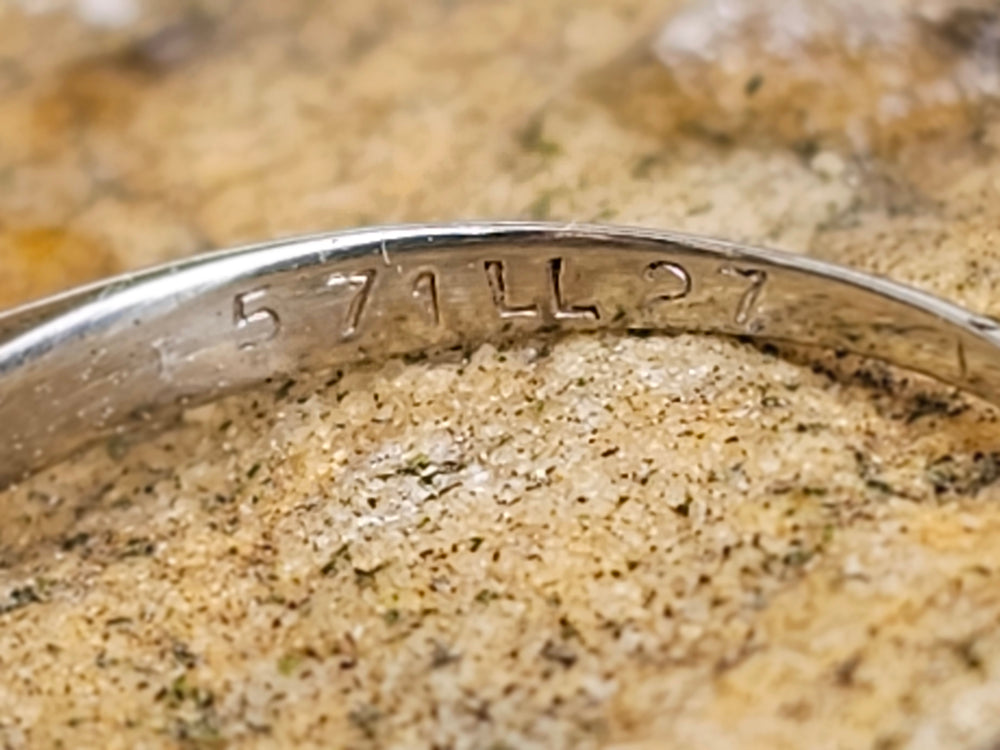 Vintage Engagement Ring / Past Present Future Engagement / Mid Century Engagement Ring