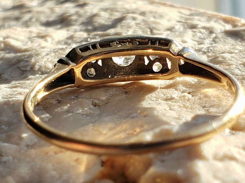 Art Deco Engagement Ring / Vintage Engagement Ring