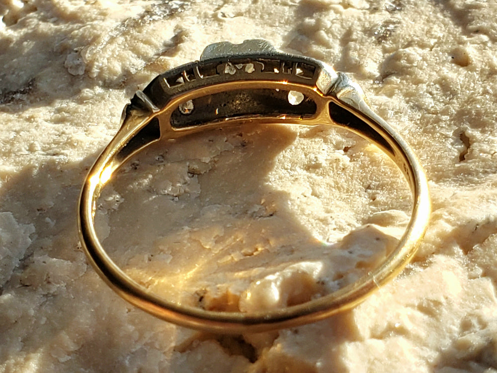 Art Deco Engagement Ring / Vintage Engagement Ring