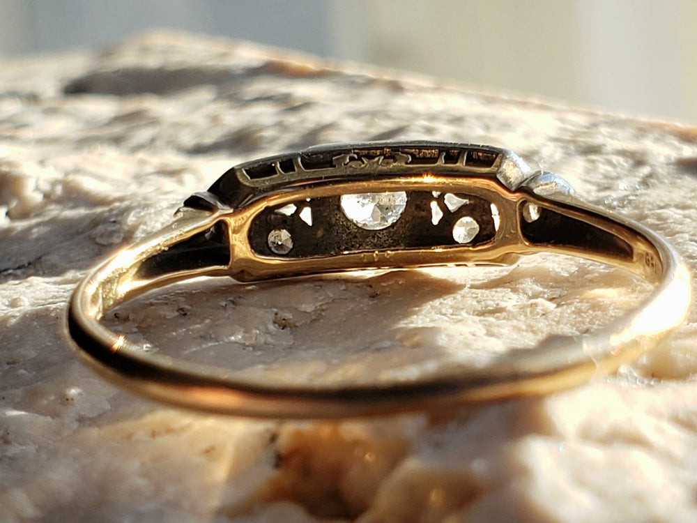 Art Deco Engagement Ring / Vintage Engagement Ring