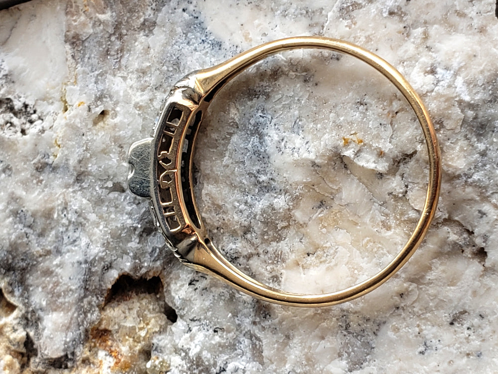 Art Deco Engagement Ring / Vintage Engagement Ring
