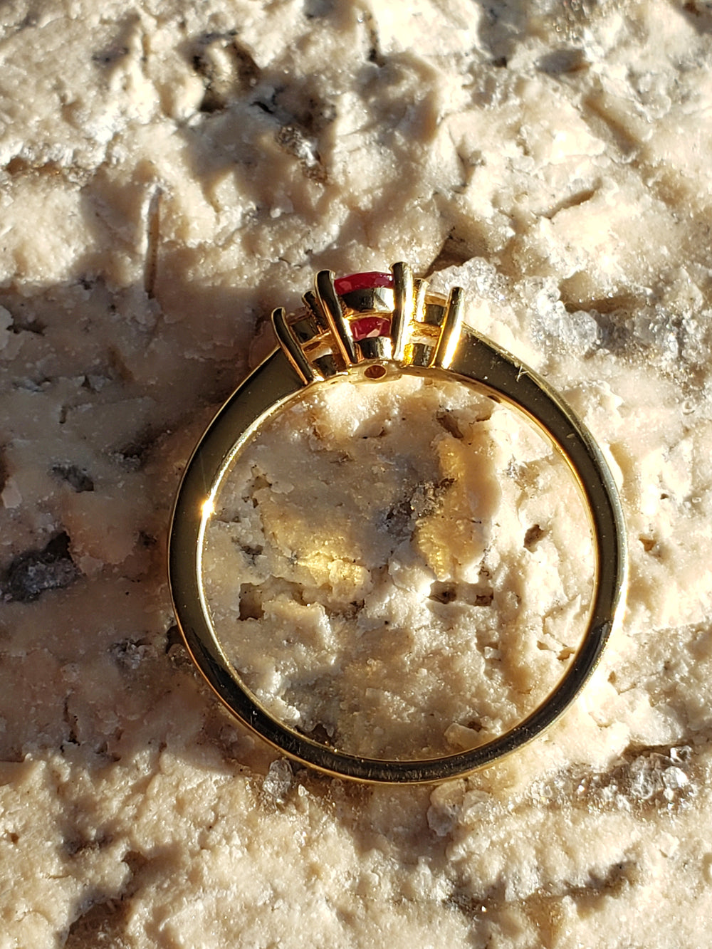 Ruby Engagement Ring / July Birthstone Ring / Ruby and Diamond Ring