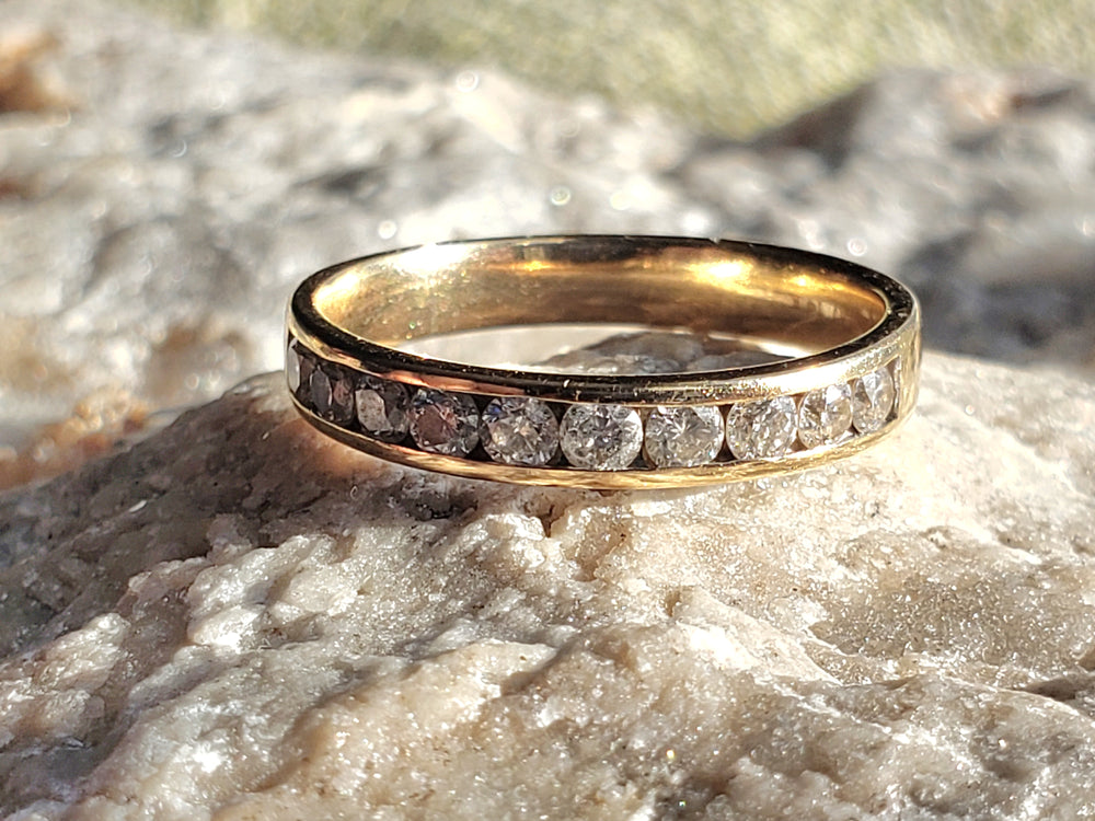 Canadian Diamond Band / Wedding or Anniversary Band / Canadian Diamond Ring