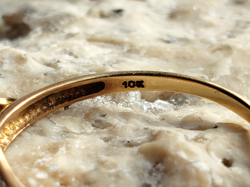 Diamond Padlock ring / Diamond Pinky ring