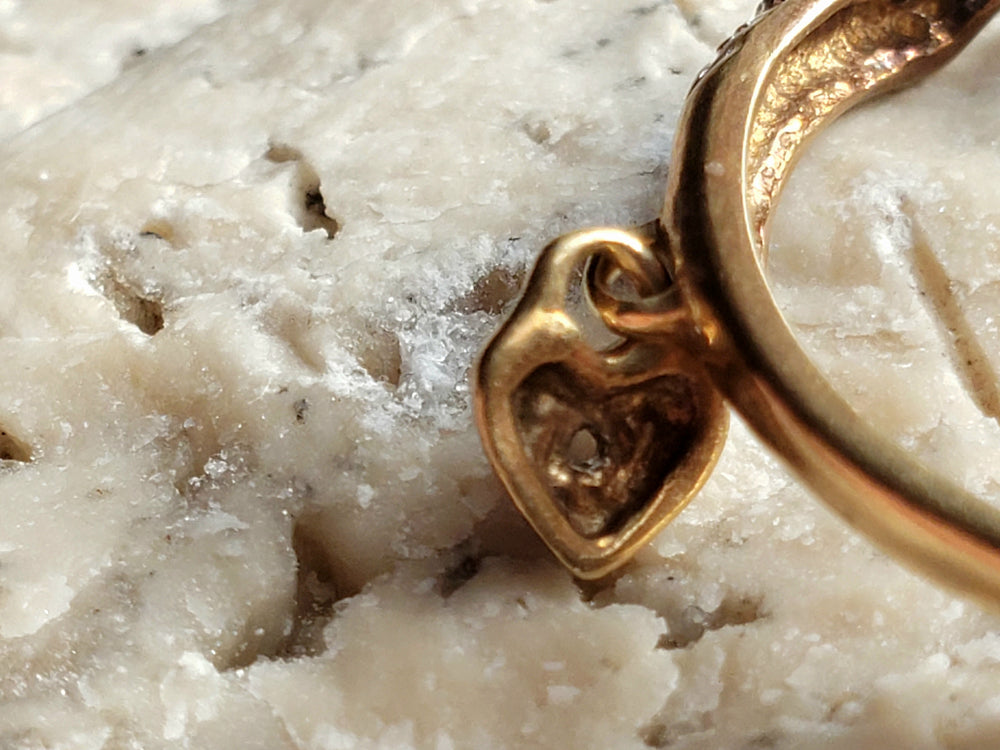 Diamond Padlock ring / Diamond Pinky ring