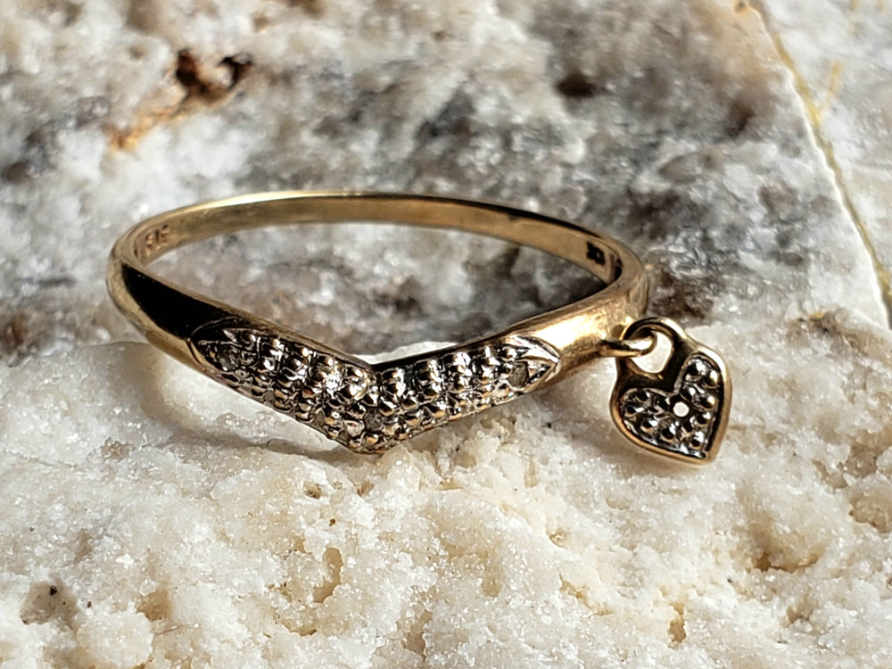 Diamond Padlock ring / Diamond Pinky ring