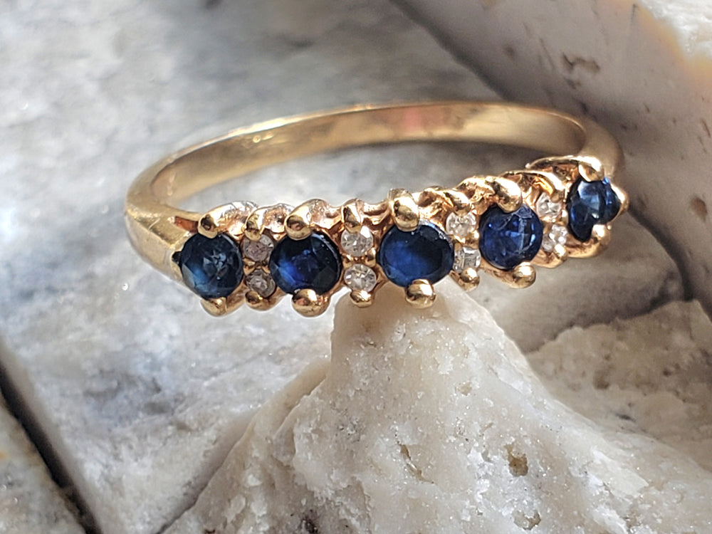Anniversary Band / Push Present / September Birthstone Ring / Garnet and Glass Ring