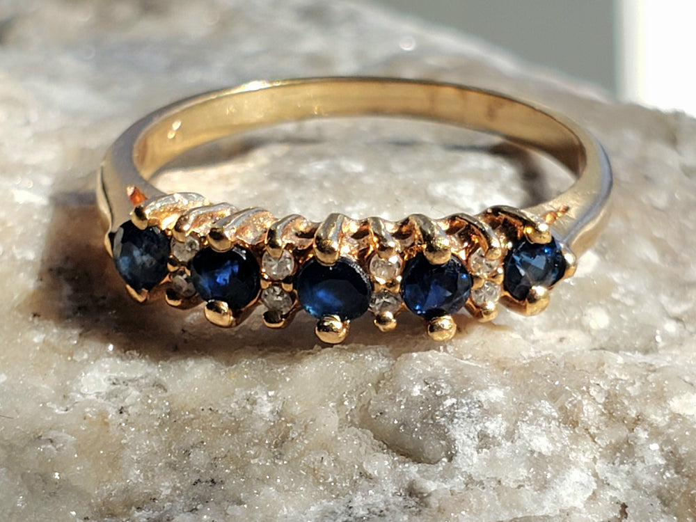 Anniversary Band / Push Present / September Birthstone Ring / Garnet and Glass Ring