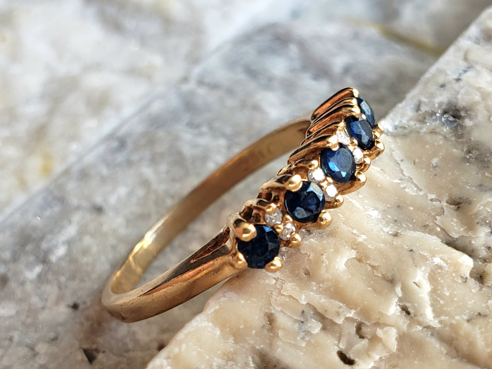 Anniversary Band / Push Present / September Birthstone Ring / Garnet and Glass Ring