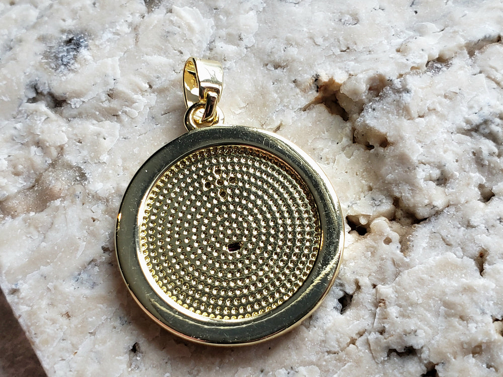 Smaller Augis Medal / + qu'hier - que demain Pendant / French Love Medal