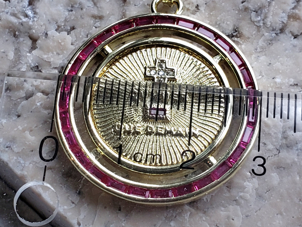 Augis Medal / + qu'hier - que demain Pendant / French Love Medal