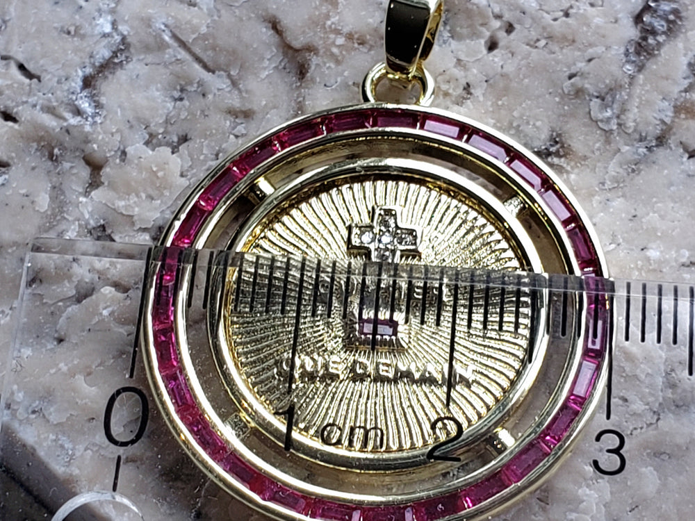 Augis Medal / + qu'hier - que demain Pendant / French Love Medal