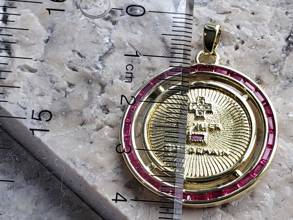 Augis Medal / + qu'hier - que demain Pendant / French Love Medal