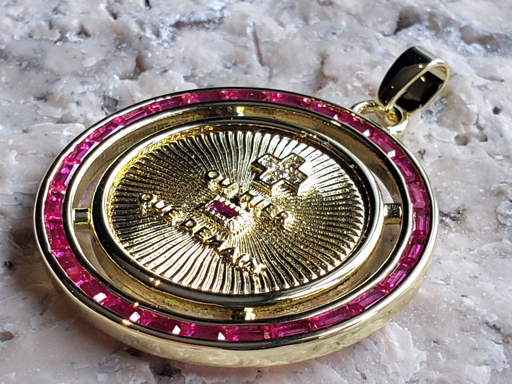 Augis Medal / + qu'hier - que demain Pendant / French Love Medal