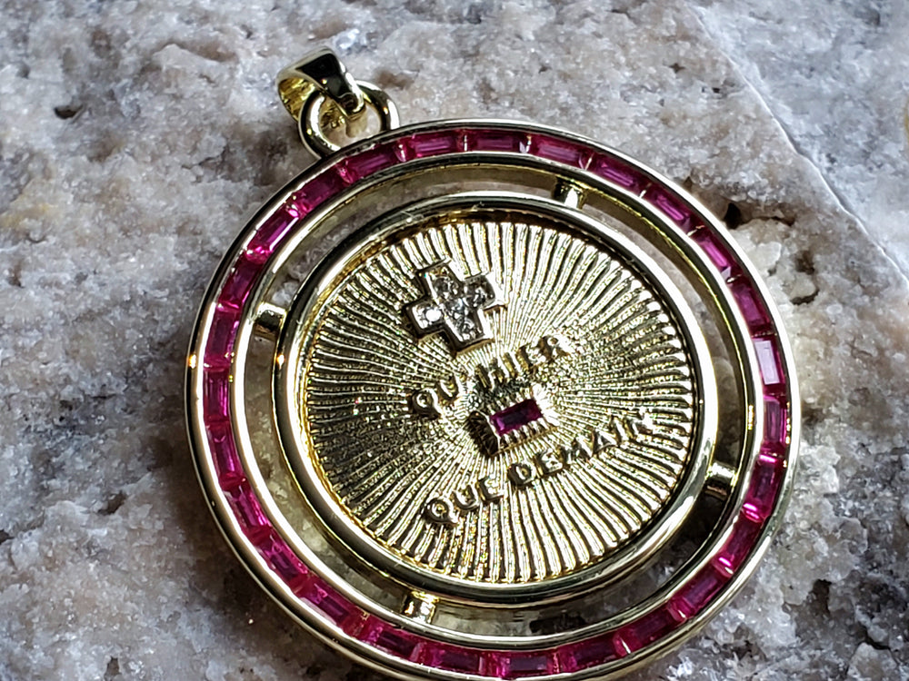 Augis Medal / + qu'hier - que demain Pendant / French Love Medal