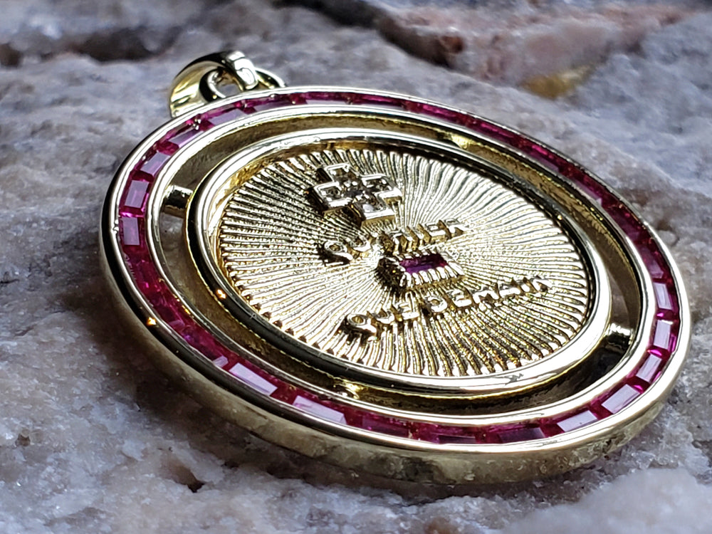 Augis Medal / + qu'hier - que demain Pendant / French Love Medal