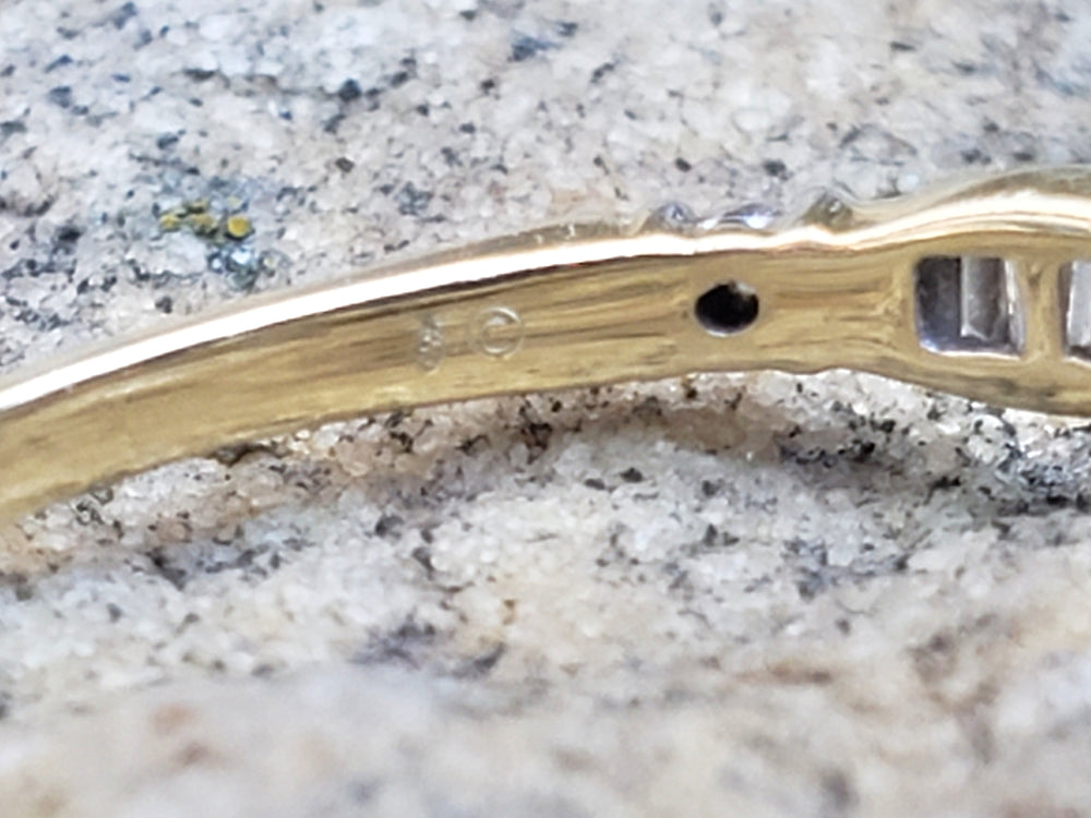 Baguette Diamond Band / Wedding Band / Semi-Eternity Ring
