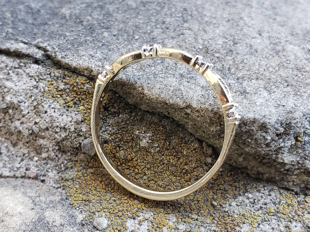 Baguette Diamond Band / Wedding Band / Semi-Eternity Ring