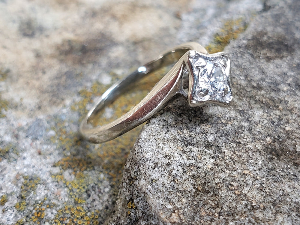 Astral Set Diamond Engagement Ring / 0.25 ct Diamond Engagement Ring