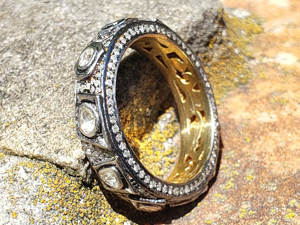 Natural Diamond Eternity Band / Polki Diamond Ring