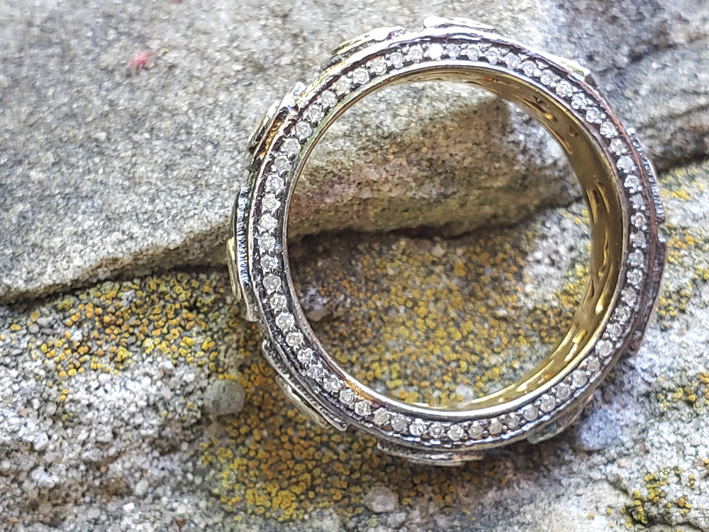 Natural Diamond Eternity Band / Polki Diamond Ring