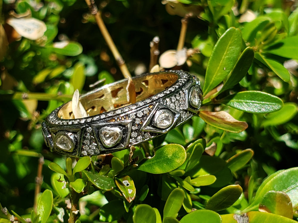Natural Diamond Eternity Band / Polki Diamond Ring
