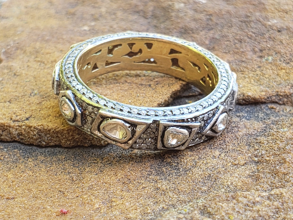 Natural Diamond Eternity Band / Polki Diamond Ring