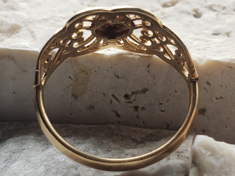 Gold and Rose Gold Filigree Ring
