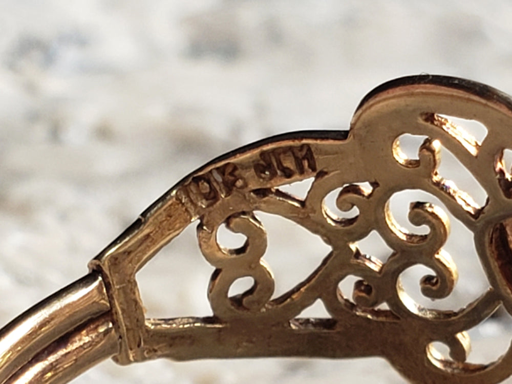 Gold and Rose Gold Filigree Ring