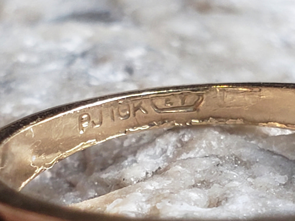 Forget Me Not Wedding Band / Vintage Wedding Ring