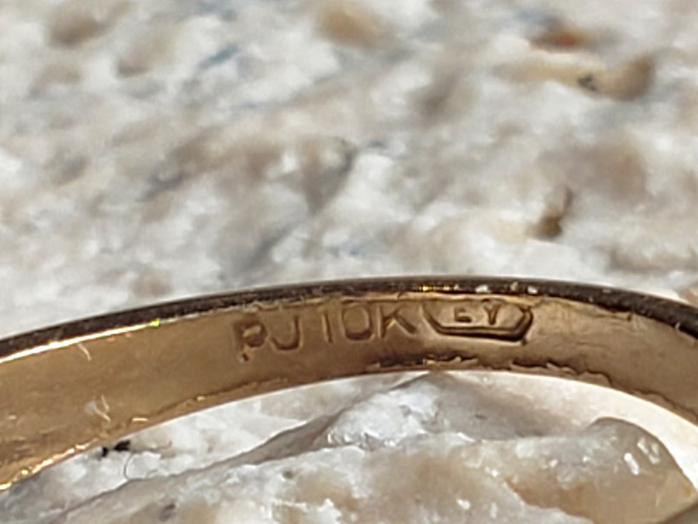 Forget Me Not Wedding Band / Vintage Wedding Ring