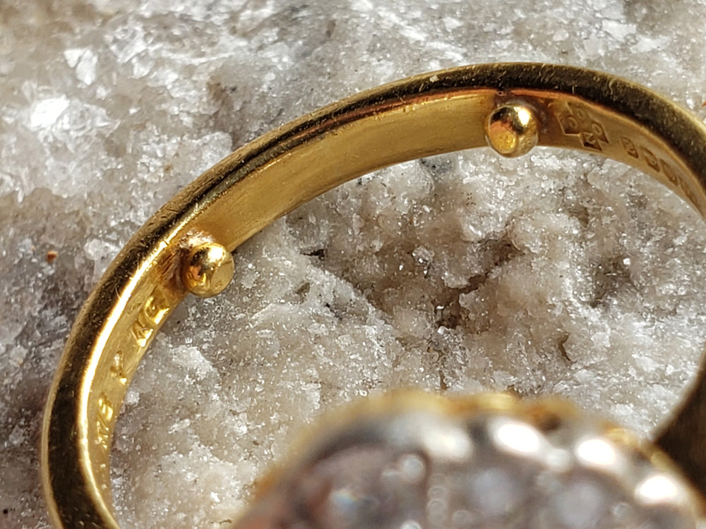 Appraised Vintage Sapphire Ring / Natural Sapphire and Diamond Ring