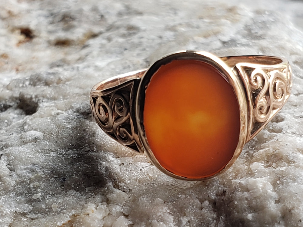 Edwardian Carnelian Signet Ring