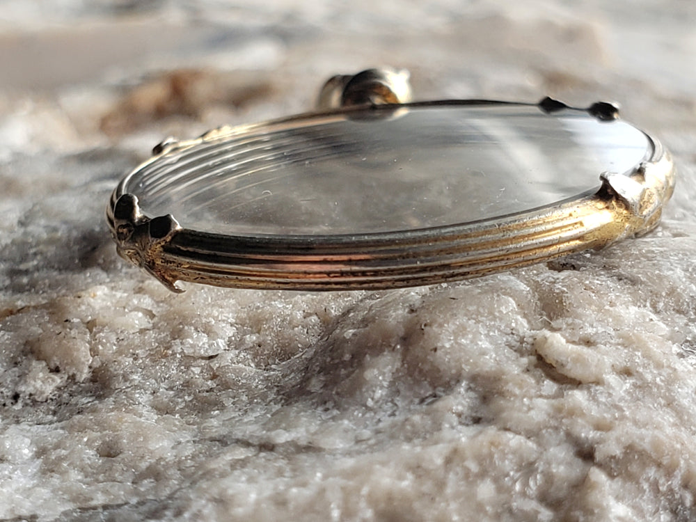 Antique shaker Locket / Double Sided Glass Locket