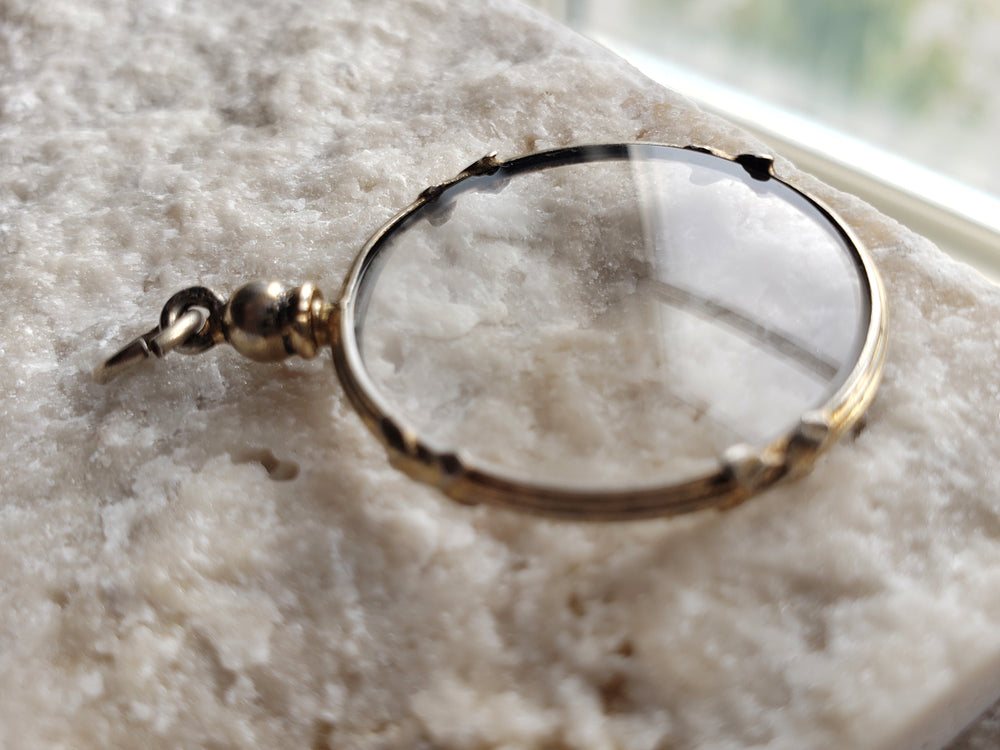 Antique shaker Locket / Double Sided Glass Locket