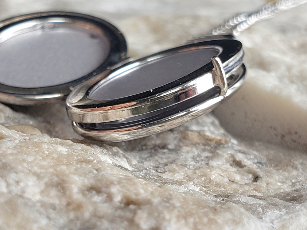 Four Picture Silver Locket / Marathon Locket