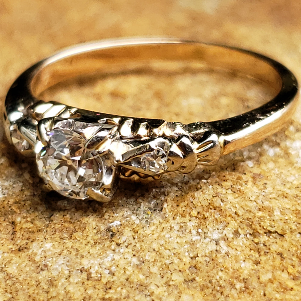 Appraised Art Deco Engagement Ring / Old European Cut Diamond Engagement Ring / Stunning OEC Diamond Ring