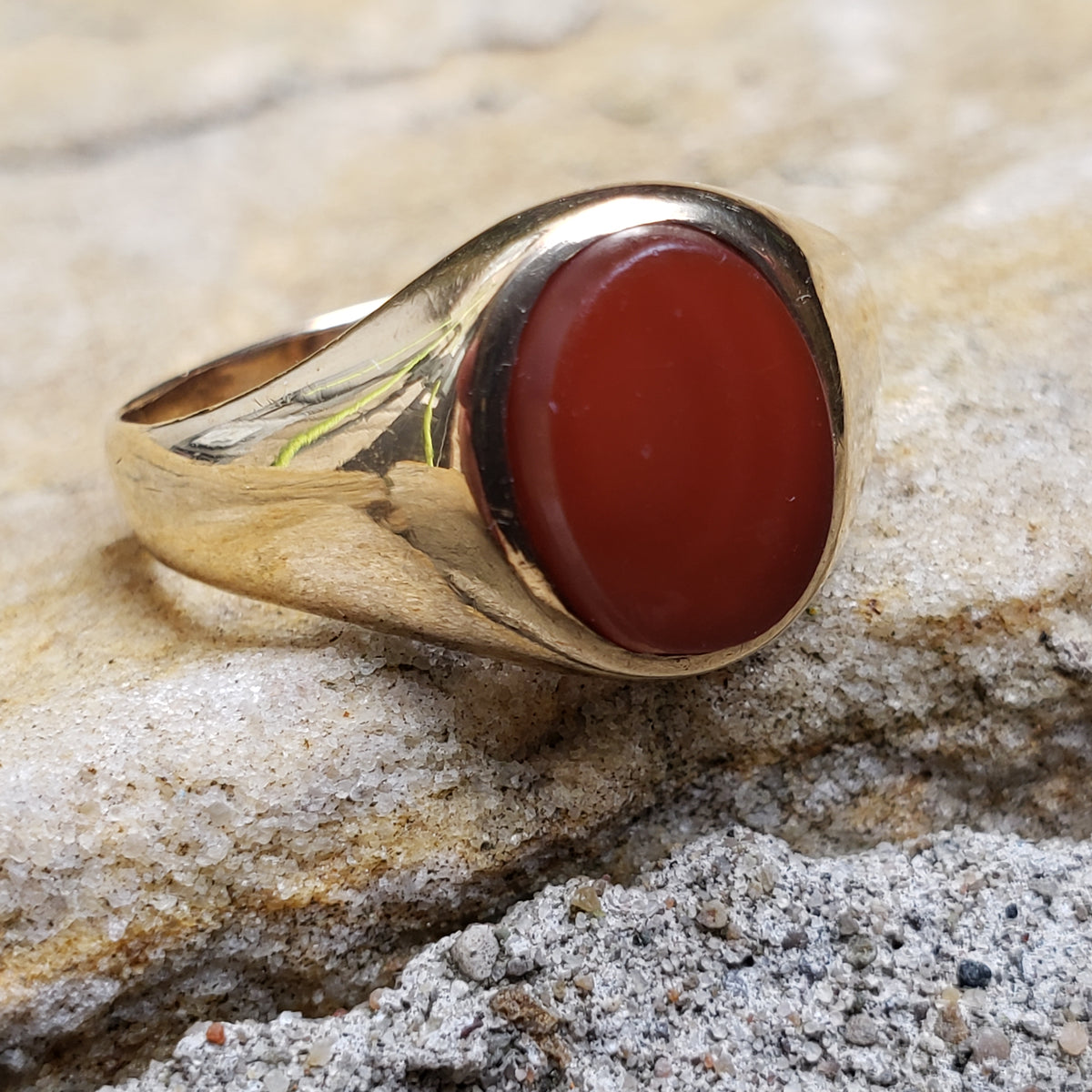 Buy Carnelian Ring, 925 Sterling Silver Ring, Natural Carnelian and Pearl  Ring, Two Tone Ring, Wide Ring, Flower Textured Ring Handmade Jewelry  Online in India - Etsy