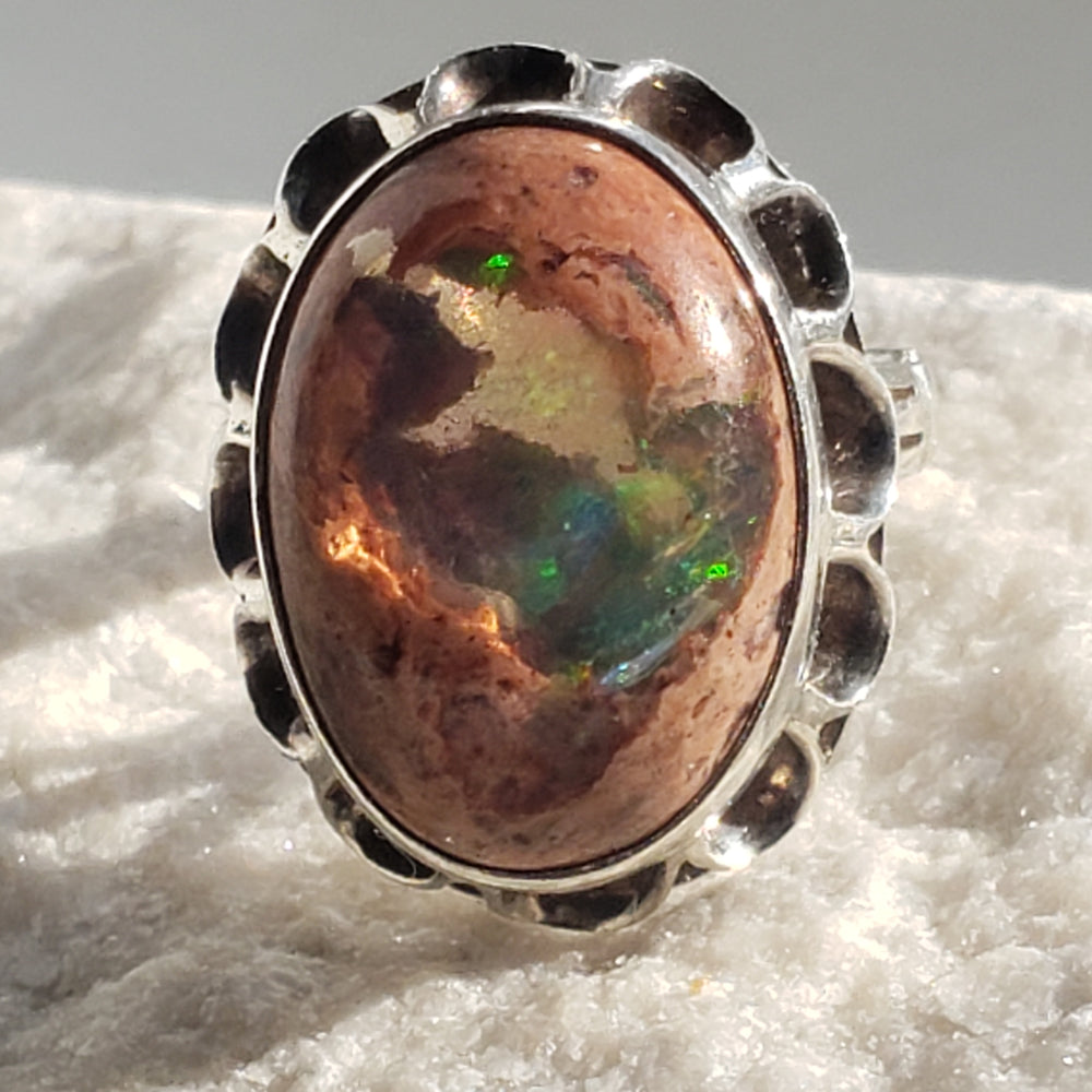 Enchanting Opal in Matrix Ring / Cantera Opal Ring