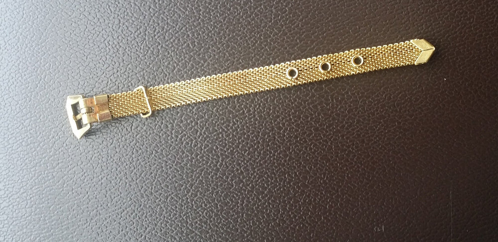 Gold Tone Buckle Ring / Buckle Ring / Adjustable Belt Ring / Costume Jewellery / Belt, Buckle or Garter Ring
