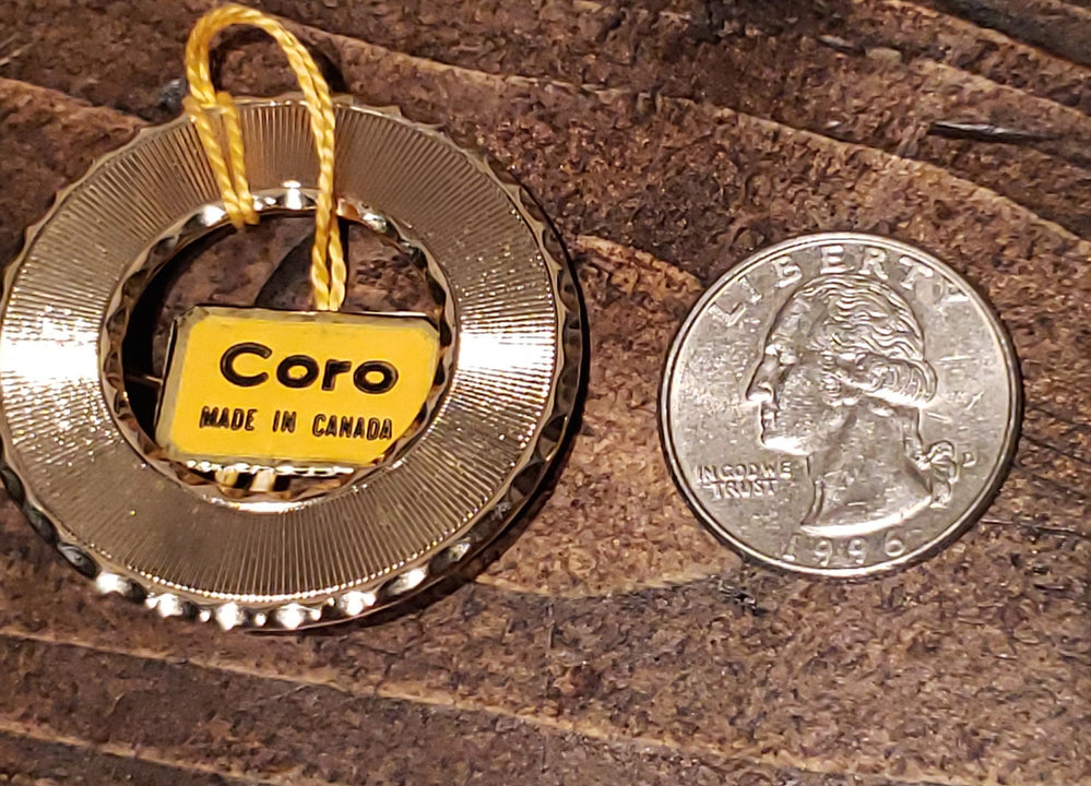 Brand New Coro Brooch - never worn / Vintage 1950s Coro Brooch with Original Tags