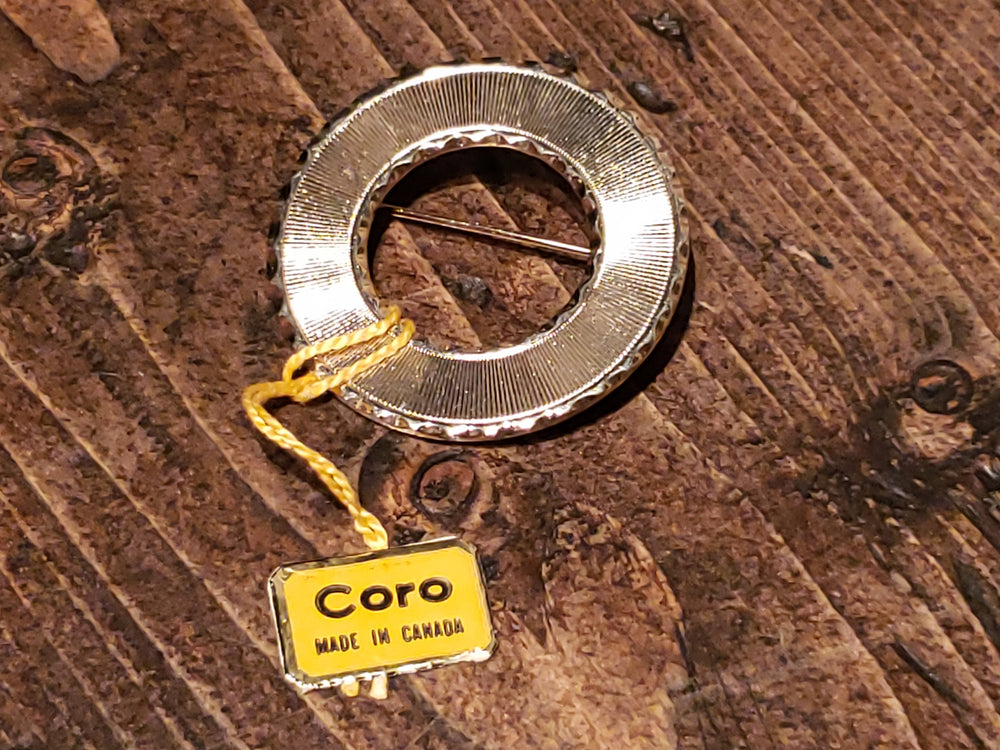 Brand New Coro Brooch - never worn / Vintage 1950s Coro Brooch with Original Tags