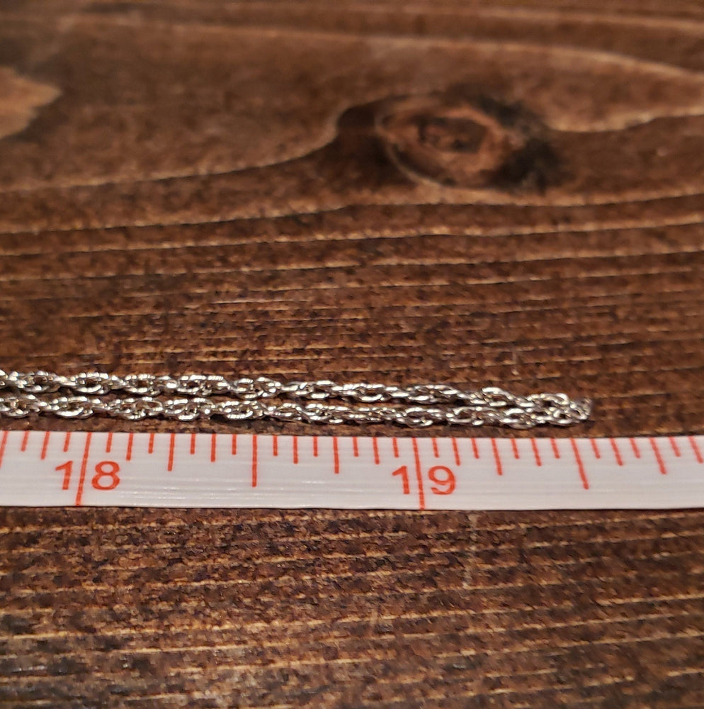 Sterling Silver Watch Chain with Silver Shepherd Hook / Long 19.5" Silver Watch Chain with silver hook / Vintage silver muff chain